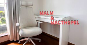 机とゲーミングチェアの完成画像