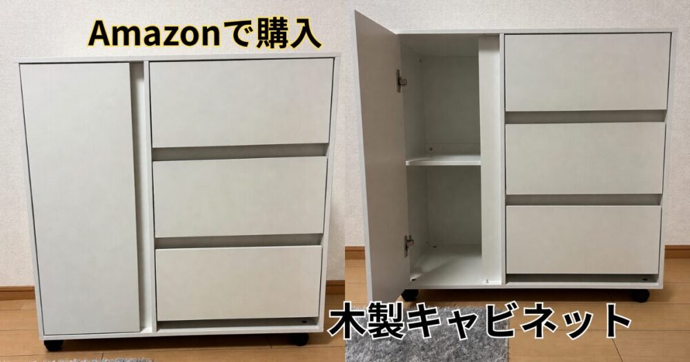浜松市中央区で組み立てたF&I木製キャビネット